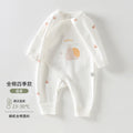 Newborn Baby Clothes Spring And Autumn Newborn Pure Cotton Boneless Butterfly Harper Baby Monk Clothes Autumn Baby Jumpsuit