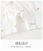 Baby's Jumpsuit Summer Thin Newborn Short-sleeved Kayak Cotton Summer Cool Feeling Class A Newborn Baby Clothes