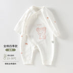 Newborn Baby Clothes Spring And Autumn Newborn Pure Cotton Boneless Butterfly Harper Baby Monk Clothes Autumn Baby Jumpsuit