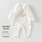 Newborn Baby Clothes Spring And Autumn Newborn Pure Cotton Boneless Butterfly Harper Baby Monk Clothes Autumn Baby Jumpsuit