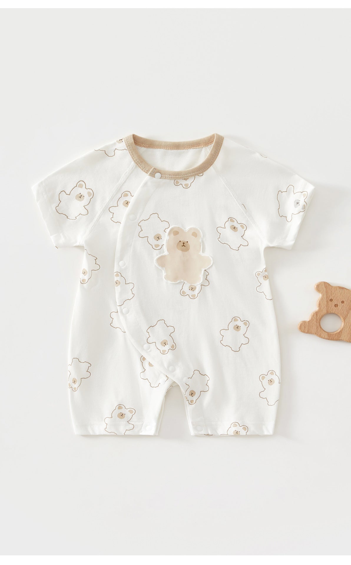 0-12 Months Baby Clothes Summer Summer Thin Baby One-piece Clothes Men's And Women's Short-sleeved Hassan Climbing Summer Clothes