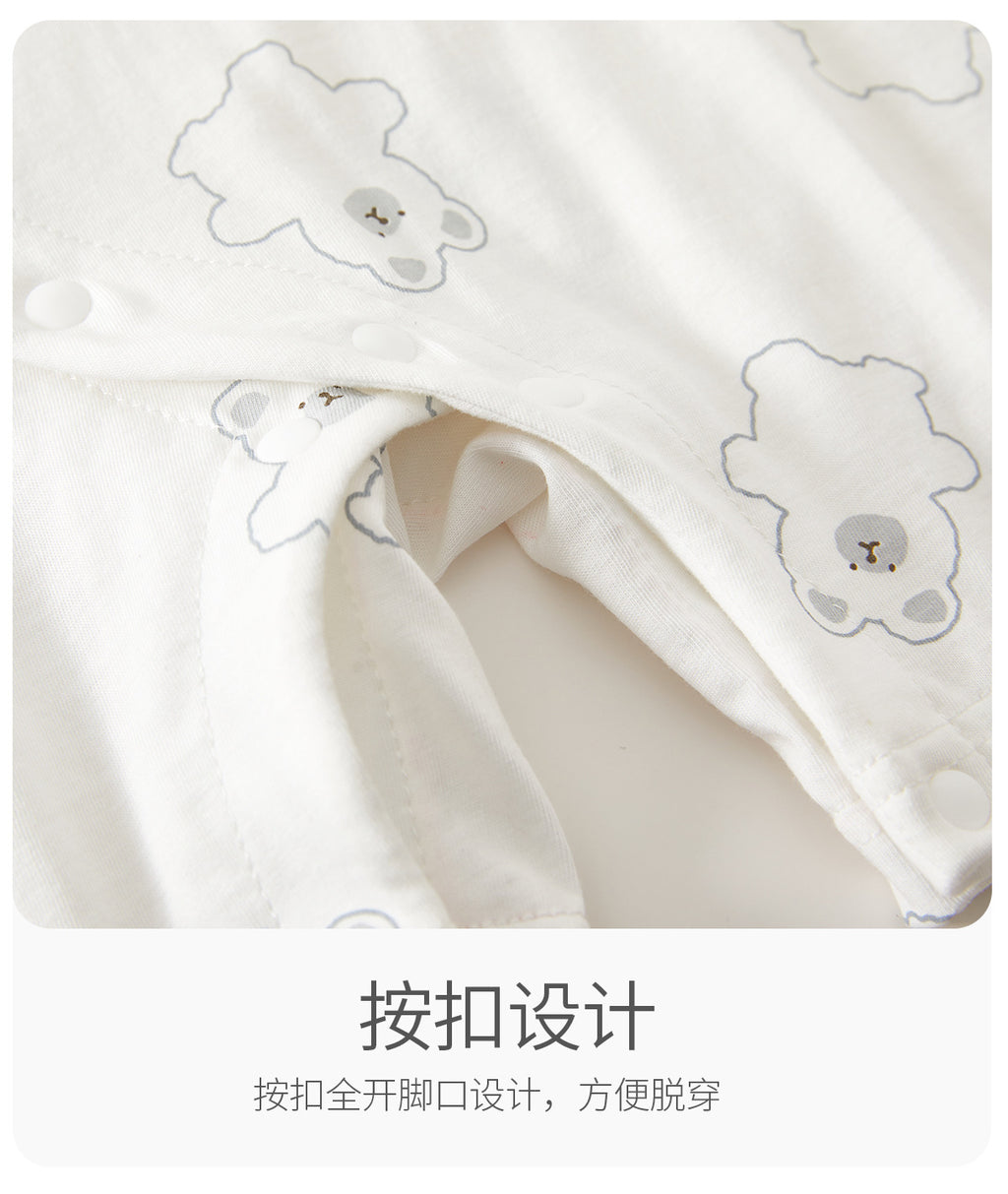 0-12 Months Baby Clothes Summer Summer Thin Baby One-piece Clothes Men's And Women's Short-sleeved Hassan Climbing Summer Clothes