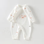 Newborn Baby Clothes Spring And Autumn Newborn Pure Cotton Boneless Butterfly Harper Baby Monk Clothes Autumn Baby Jumpsuit