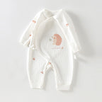 Newborn Baby Clothes Spring And Autumn Newborn Pure Cotton Boneless Butterfly Harper Baby Monk Clothes Autumn Baby Jumpsuit