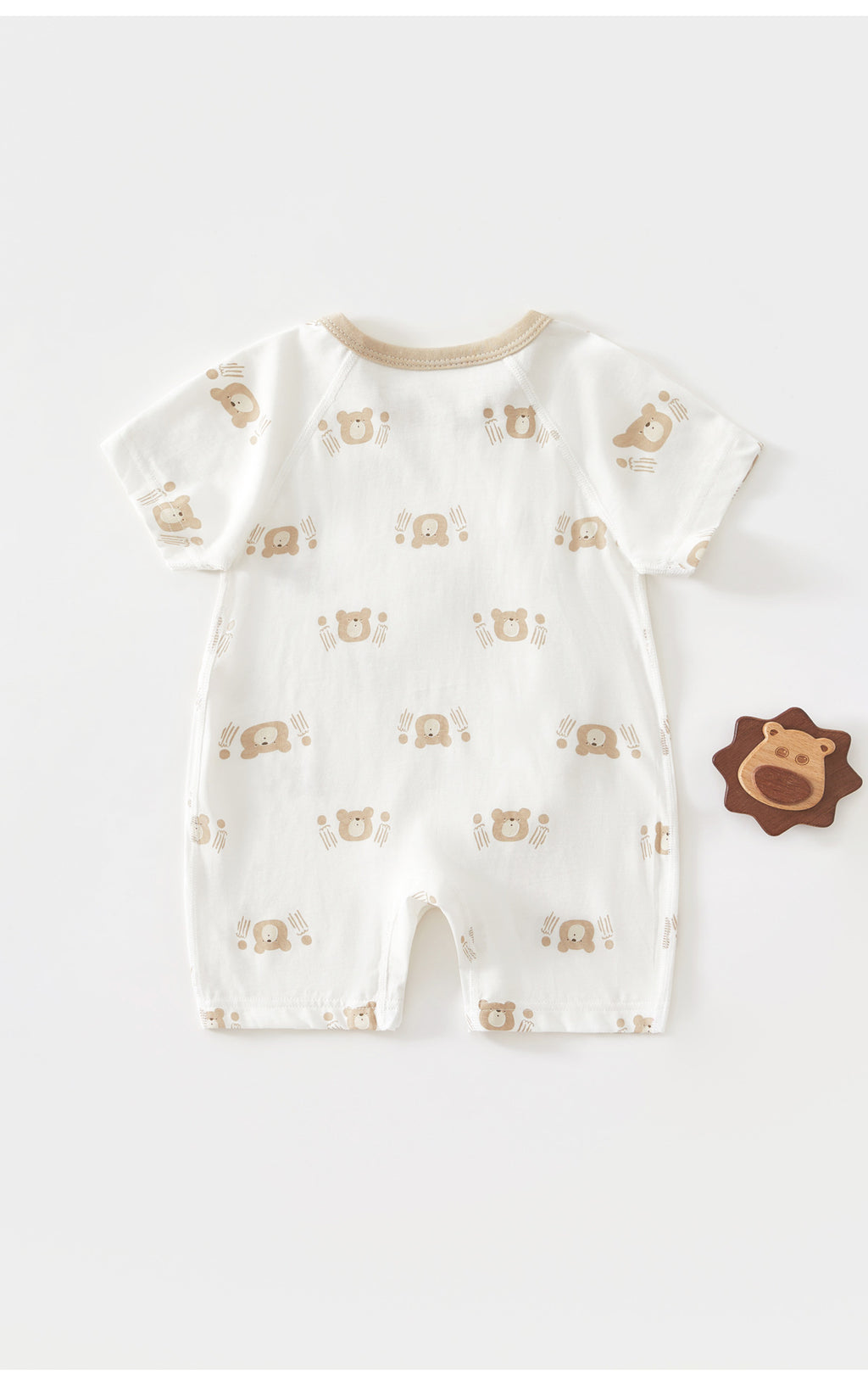 Class A Pure Cotton Summer Rompers For Newborns; Short-sleeved, Thin Summer Outfits Perfect For Boys And Girls To Wear Outdoors.