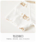 Class A Pure Cotton Summer Rompers For Newborns; Short-sleeved, Thin Summer Outfits Perfect For Boys And Girls To Wear Outdoors.