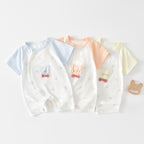 Baby Romper, Summer Thin Cotton Short-sleeve Bodysuit For Infants, Unisex Newborn Clothing, Class A Short-sleeved Crawling Suit.