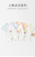 Baby Romper, Summer Thin Cotton Short-sleeve Bodysuit For Infants, Unisex Newborn Clothing, Class A Short-sleeved Crawling Suit.