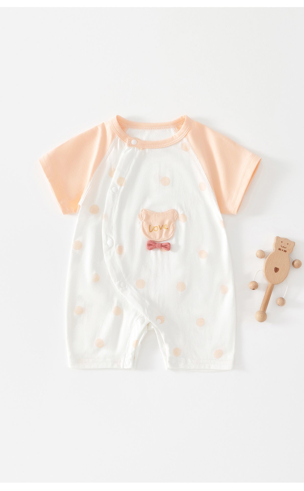 Baby Romper, Summer Thin Cotton Short-sleeve Bodysuit For Infants, Unisex Newborn Clothing, Class A Short-sleeved Crawling Suit.