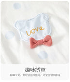 Baby Romper, Summer Thin Cotton Short-sleeve Bodysuit For Infants, Unisex Newborn Clothing, Class A Short-sleeved Crawling Suit.